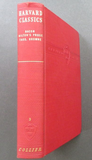 Major Works, Bacon, Milton, Browne, 1937 Harvard Classics (1 of 13)