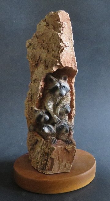 Paul Carrico, Raccoon Sculpture 1992 Limited Edition signed (1 of 15)