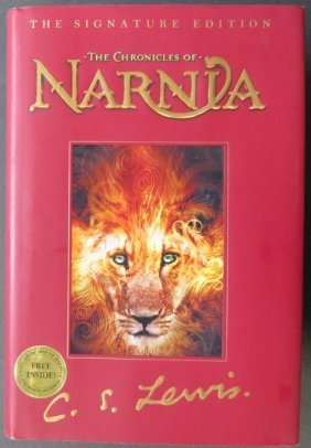 Lewis, Narnia Chronicles, Complete, 1st Edition 2005 illustrated: "Narnia Chronicles" by Clive Staples Lewis, with illustrations by Pauline Baynes, stated "First Edition" [of all seven books in one volume], published by Harper Collins, New York, 2005. "Signature Edi