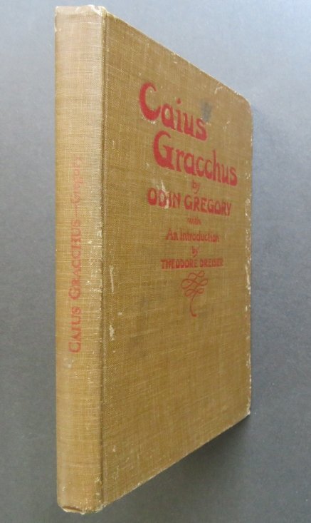 Odin Gregory, Caius Gracchus, Tragedy, 1st Edition 1920 (1 of 10)