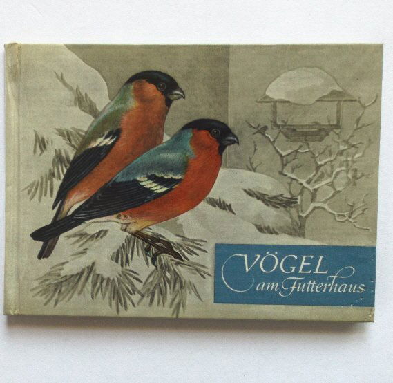 Makatsch, Birds at the Feeder, 1963, illustrated by Kurt Schulze, German Book (1 of 10)