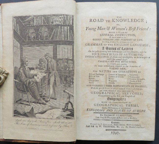 George Stapleton, Road to Knowledge, 1st Edition 1797 (1 of 15)