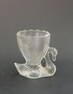 Vintage Clear Pressed Glass Art Deco Style Swan Egg Cup, 1960s