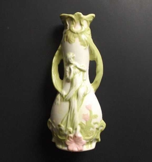 Antique 1920s Art Nouveau ceramic vase, Kleiner, Germany (1 of 7)