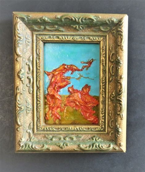 Victor Moreau, Creative Interpretation, Painting Mixed Media, Framed 1990s (1 of 6)