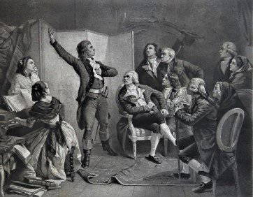 Pils, Rouget de Lisle Singing The Marseillaise, Photogravure 1881 Goupil: "Rouget de L'Isle Singing The Marseillaise for the First Time" after the painting by Isidore-Alexandre-Augustin Pils, antique Victorian photogravure; engraved by Goupil, 1881; printed on heavy stock