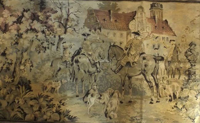 Antique European Gobelin Woven Tapestry, Rococo Castle (1 of 12)