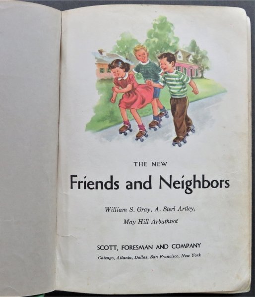 New Friends and Neighbors, 1962 Second Reader, illustrated (1 of 12)
