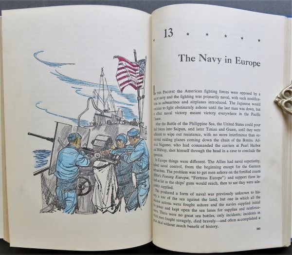 Fletcher Pratt, Compact History of US Navy, 1967 Ed., illustrated: "The Compact History of the United States Navy" by Fletcher Pratt, revised by Commander Hartley Howe, drawings by Louis Priscilla, published by Hawthorn, New York, 1967. Stated First Printing of the T