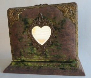 Antique Victorian Photo Album on Stand + Tin Photographs 1880s (1 of 18)