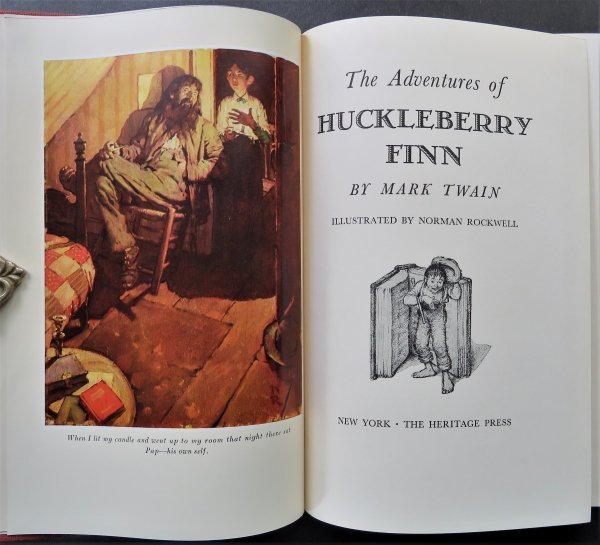 Mark Twain, Huckleberry Finn, Norman Rockwell illustrations, 1940 (1 of 15)