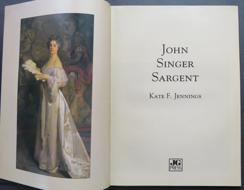 Jennings, John Singer Sargent, Folio Color Plates US Ed. 2003 (1 of 14)