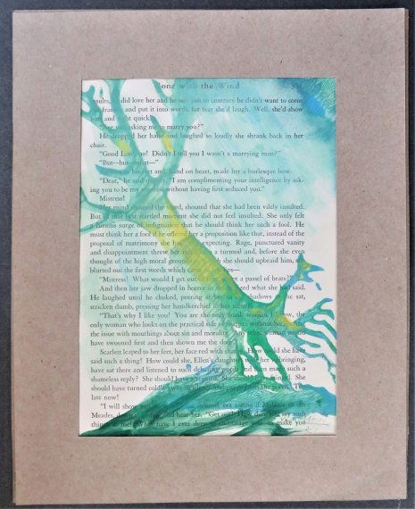 Gone with the Wind, Mixed Media on Paper, Victor Moreau (1 of 3)