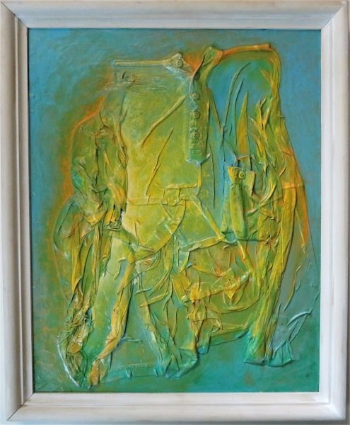 The Open Window, Abstract Surrealistic Painting, Mixed Media, 2014, Framed (1 of 5)