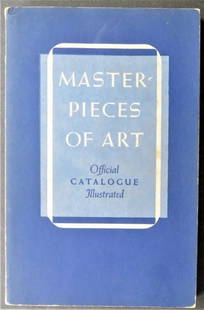 New York World Fair 1939, Catalogue of European Paintings, illustrated: "Catalogue of European Paintings and Sculpture from 1300-1800", compiled by George Henry McCall. Masterpieces of Art New York World's Fair - May to October 1939. Published by William Bradford Press, 1