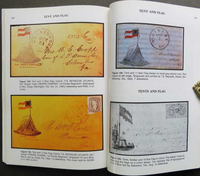 Wishnietsky, Confederate Patriotic Covers, 1stEd. 1991, illustrated, Philately (1 of 15)