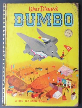 Walt Disney's Dumbo, 1955, Big Golden Book, illustrated