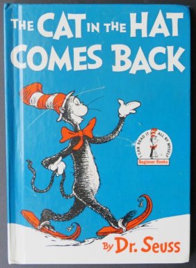 Dr. Seuss, Cat in the Hat Comes Back, 1970s Print, Beginner Books
