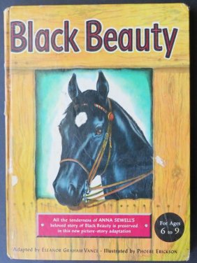 Sewell, Black Beauty, 1949 Picture-Story for Children, Erickson illustrated