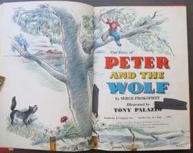 Prokofiev, Peter & Wolf, 1st Ed. 1961,Tony Palazzo illustrations