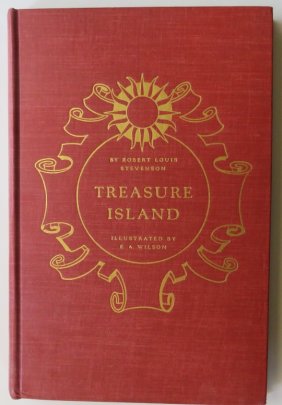 Stevenson, Treasure Island, 1941 Heritage Press, Edward Wilson illustrations