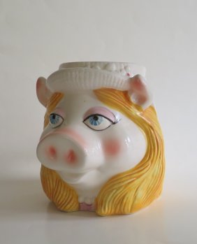 Miss Piggy Ceramic Mug, Sigma Tastesetter, James Henson Muppets 1970s