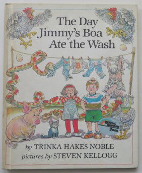 Noble, The Day Jimmy's Boa Ate the Wash, 1980, Steven Kellogg illustrations