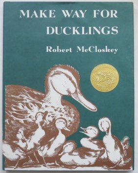 Robert McCloskey, Make Way for Ducklings, 1stEd. 1969 Print, illustrated