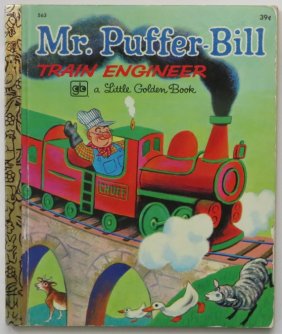 Arlandson, Mr Puffer-Bill Train Engineer 1972, Tibor Gergely illustrated, Little Golden Book