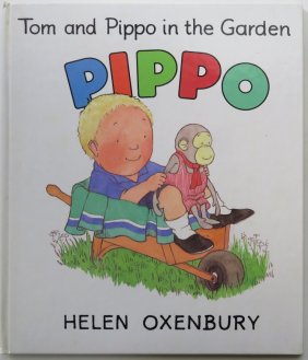 Helen Oxenbury, Tom & Pippo in Garden, 1st/1st US Ed. 1989, illustrated