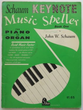 Schaum, Keynote Music Speller for Piano, Organ, 1stEd., 1961, Book I