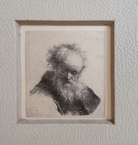 Rembrandt, Old Man with Flowing Beard & White Sleeve, Facsilmile 1920s (1 of 6)