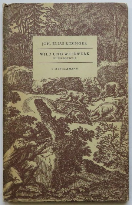 Johann Elias Ridinger, Wild Animals & Art of Hunting, 1950 Copper Engravings (1 of 12)