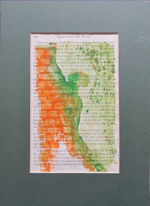 Gone with the Wind, GWTW 398, Mixed Media on Paper, Victor Moreau (1 of 6)