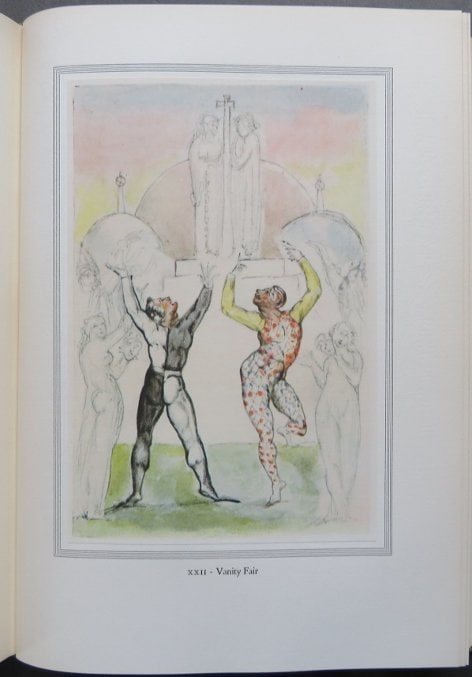 Bunyan, Pilgrims Progress, William Blake illustrations, 1st Limited Edition 1941: "The Pilgrim's Progress" by John Bunyan (1628-1688) with 29 watercolor paintings by William Blake, now printed for the first time." Edited by Geoffrey Keynes. Printed at the Spiral Press, New York for