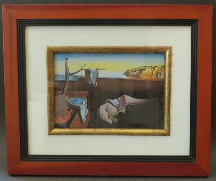 Salvador Dali, Persistence of Memory, Litho Art Print 1979, Framed (1 of 10)