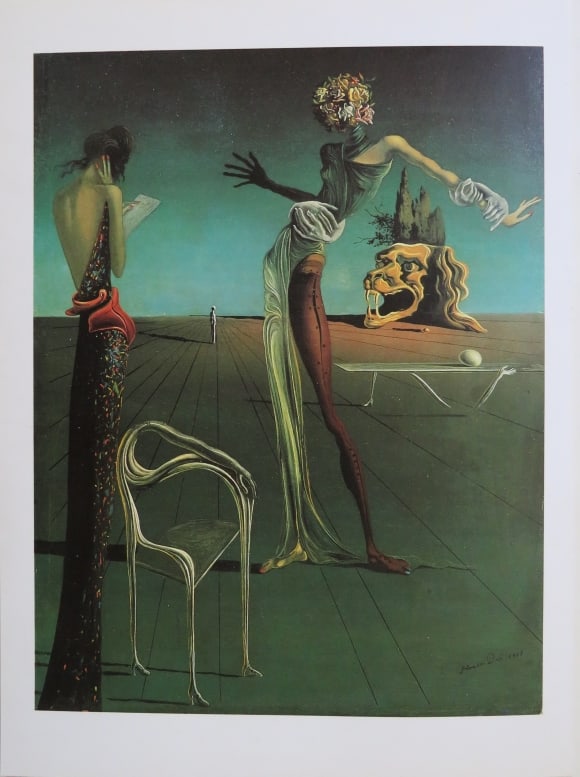 Salvador Dali, Woman with a Head of Roses, Litho Art Print 1979 (1 of 6)