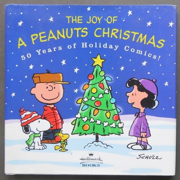 Charles Schulz, Joy of A Peanuts Christmas, 50 Years, 1st/1st Hallmark Ed. 2000: "The Joy of A peanuts Christmas: 50 Years of Holiday Comics" by Charles Schulz, published by Hallmark Books, 2000. First Edition, First Printing with '1' present in the line on the copyright page. Ori