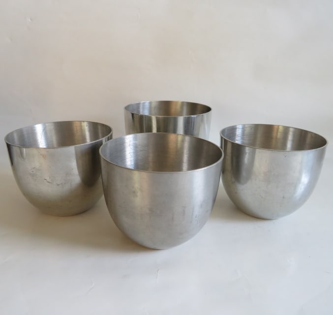 Set of 4 Jefferson Cups American Pewter Guild 1950s (1 of 8)