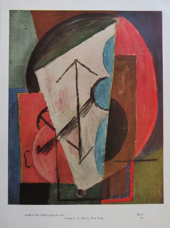 Pablo Picasso, Head 82, Vintage Lithographic Print 1944 (1 of 5)