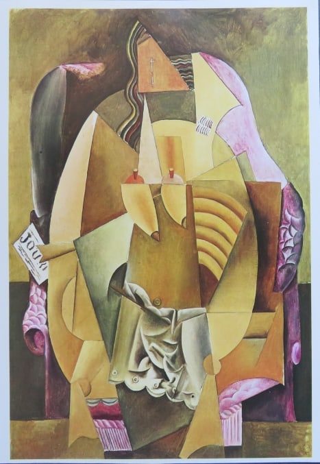 Pablo Picasso, Woman in an Armchair, Vintage Litho Art Print, 1968 (1 of 4)