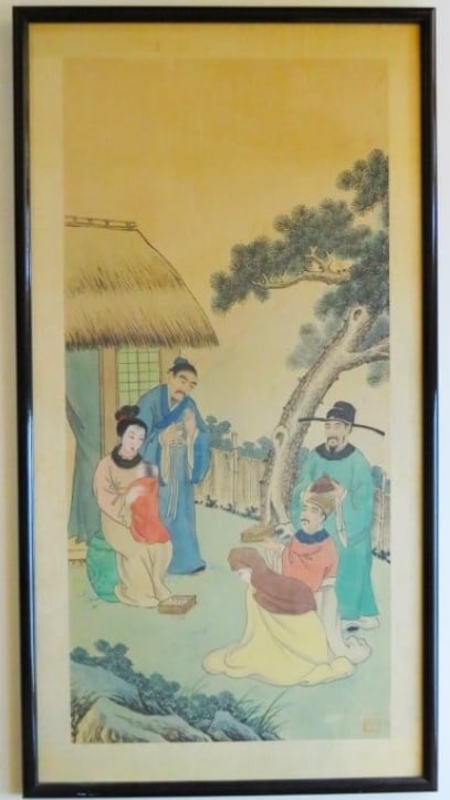 The Adoration of the Magi, Chinese Painting on Silk, 1930-1952 (1 of 12)