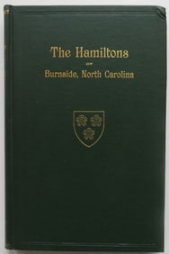 Patrick Hamilton Baskervill, Hamiltons of Burnside & Their Ancestors, 1916, 1stEd Signed