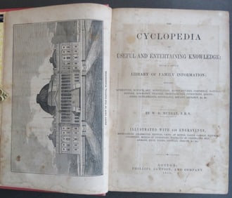 Murray, Cyclopedia, Useful & Entertaining Knowledge, 1856 Ed. Engravings
