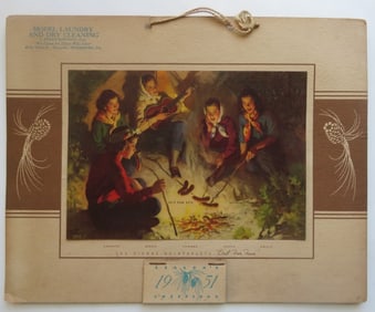 Out For Fun, 1951 Dionne Quintuplets Advertising Calendar