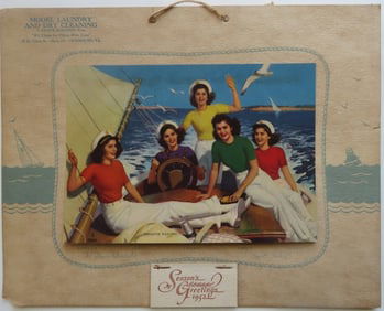 Smooth Sailing, 1952 Dionne Quintuplets Advertising Calendar