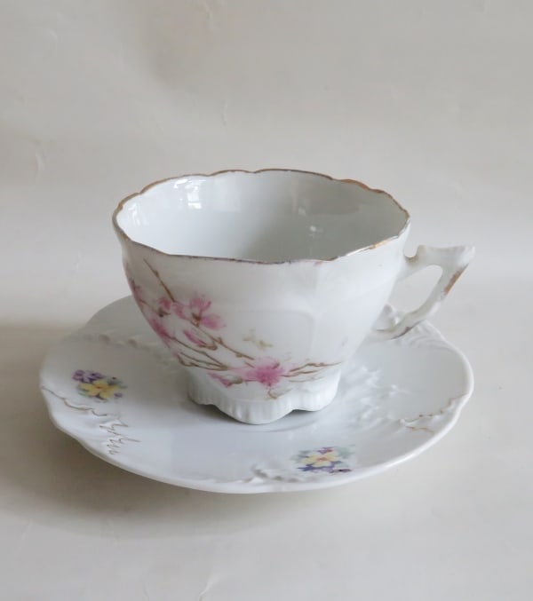 Thueringer Weimar Porcelain Demitasse Cup & Saucer, 1905, Germany (1 of 7)