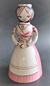 Vintage Lars Syberg Ceramic Candle Holder, Denmark, 1950s