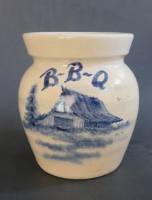 Vintage Paul Storie Pottery, Ceramic B-B-Q Jar, 1970s