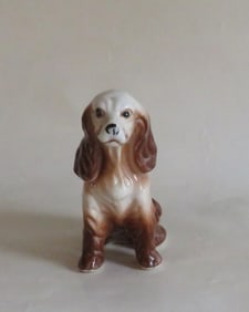 Irish Setter Dog, Vintage Miniature Porcelain Figurine, 1950s